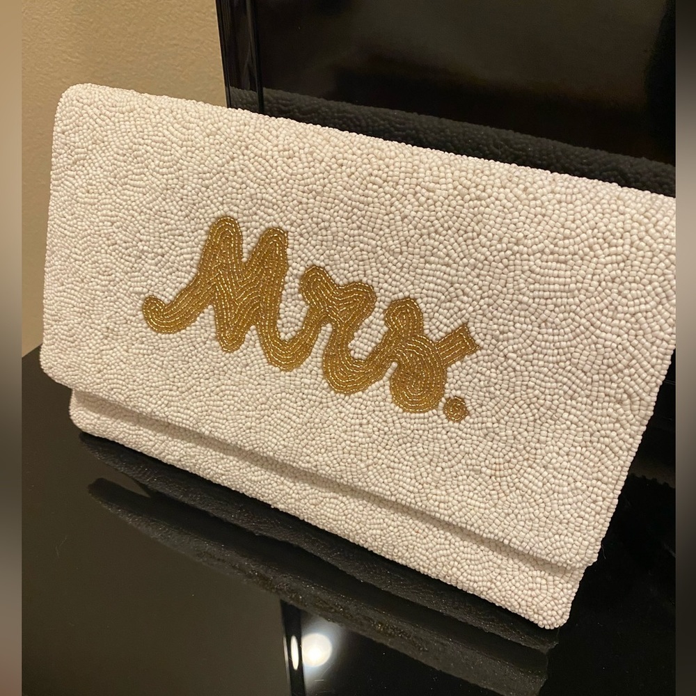 “MRS” beaded purse